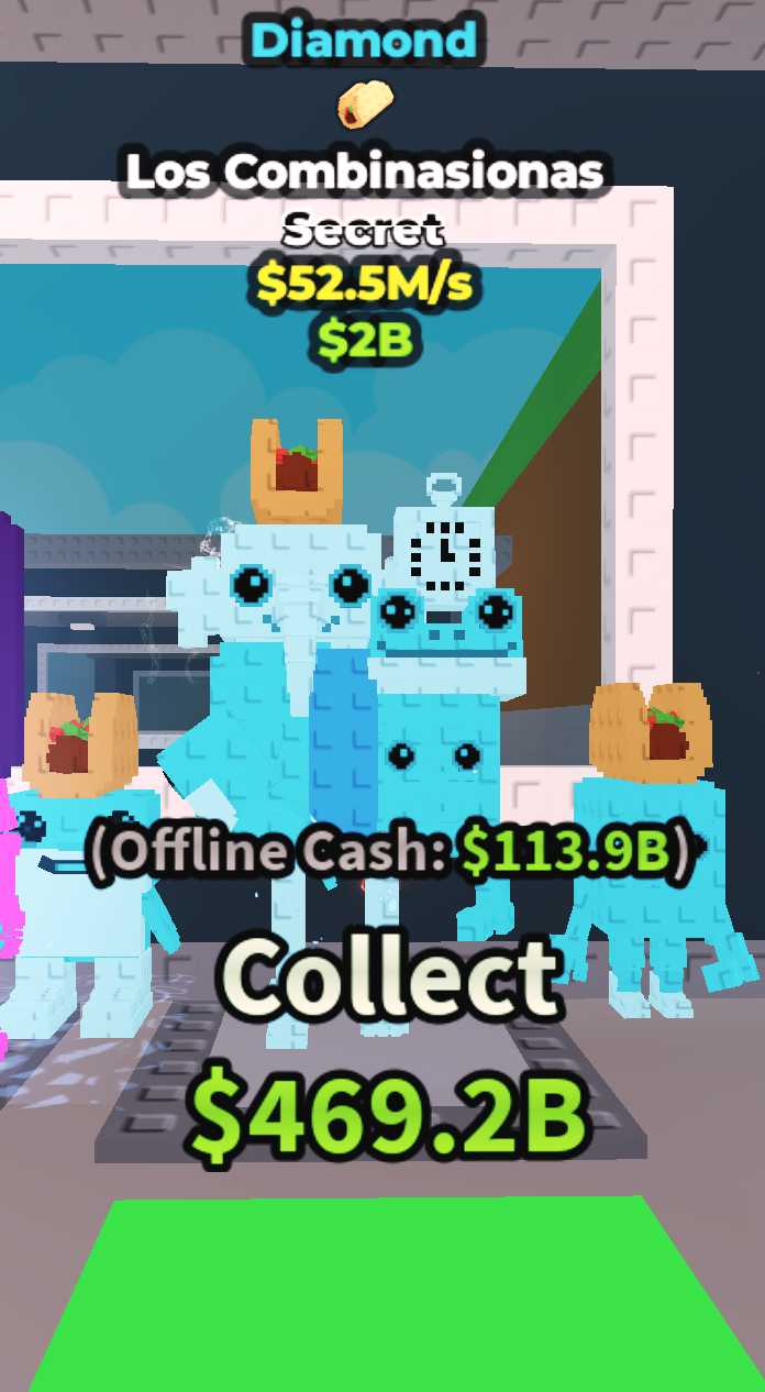 Brainrot Los Combinasionas Diamond Secret on brainrotexchange.com 